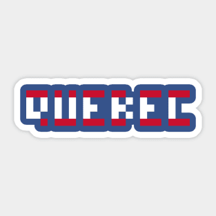 Pixel Hockey City Quebec 1995 Retro Sticker